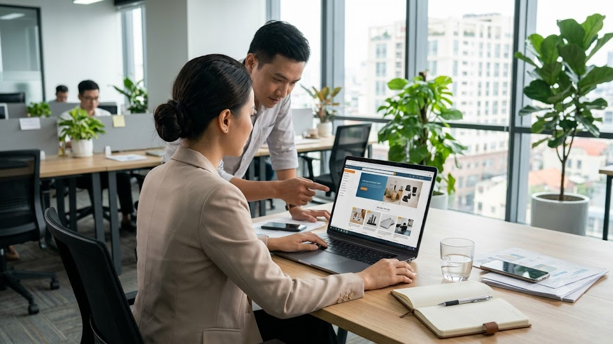 Đầu tư vào website chuyên nghiệp làm nền tảng
